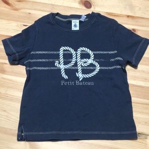Petit Bataeu pattern baby PB logo tshirt
